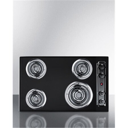 Summit Summit TEL05 30 in. 220V Electric Cooktop - Black Porcelain TEL05